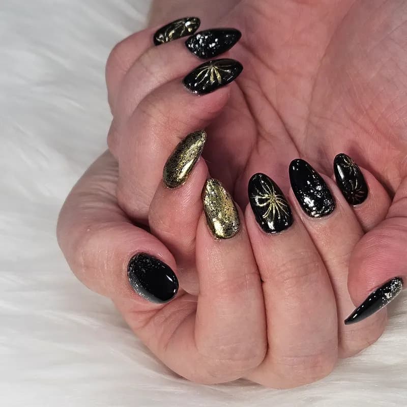 Builder gel, gel, design, foil, glitter by Nails Unlimited in Sugar Land, TX
